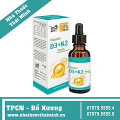 Vitamin D3 + K2 Drops 10ml - Bổ Xương, Tăng Chiều Cao