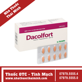 Thuốc Dacolfort 500mg - Điều trị triệu chứng suy tĩnh mạch, mạch bạch huyết (3 vỉ x 10 viên)