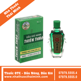 Dầu gió xanh Thiên Thảo - Hỗ trợ điều trị ho cảm cúm, nhức đầu, sổ mũi, say tàu xe (12ml)