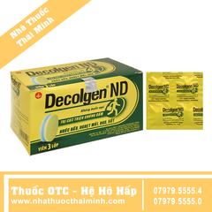 Thuốc Decolgen ND - Giải cảm, viêm mũi dị ứng (12 vỉ x 10 viên)