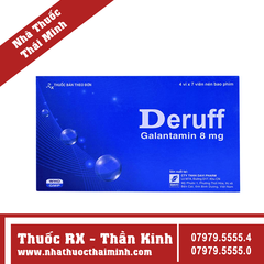 Thuốc Deruff 8mg - Điều trị triệu chứng bệnh Alzheimer (4 vỉ x 7 viên)