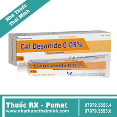 Thuốc bôi Gel Desonide 0,05% điều trị viêm da cơ địa, chàm da