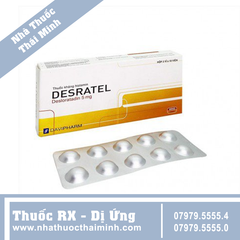 Thuốc Desratel 5mg - Điều trị viêm mũi dị ứng, mày đay (3 vỉ x 10 viên)