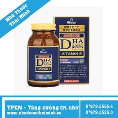 VIÊN UỐNG BỔ NÃO MAMORI DHA EPA (HỘP 60 VIÊN) - Viên Uống Hỗ Trợ Trí Nhớ