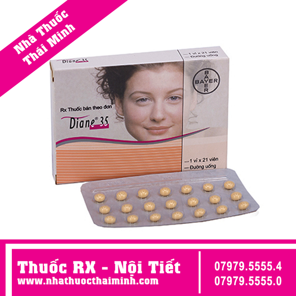 Thuốc Diane 35 Bayer hỗ trợ điều trị mụn trứng cá mức độ vừa đến nặng
