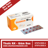 Thuốc Diclofenac 50mg hỗ trợ điều trị viêm khớp dạng thấp (5 vỉ x 10 viên)