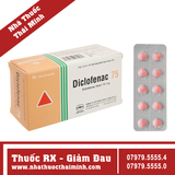 Thuốc Diclofenac 75mg - điều trị thoái hóa khớp (10 vỉ x 10 viên)