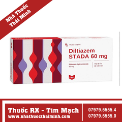 Thuốc Diltiazem Stella 60mg - Trị và dự phòng đau thắt ngực (3 vỉ x 10 viên)