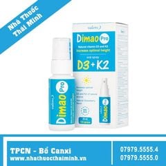 Dimao Pro Oral Spray D3 + K2 (25ml) - bổ sung vitamin D & K2 dạng xịt