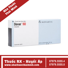 Thuốc Diovan 160mg Novartis điều trị bệnh tăng huyết áp, suy tim (2 vỉ x 14 viên)