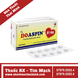 Thuốc Doaspin 81mg - Phòng huyết khối tim mạch và não (10 vỉ x 10 viên)