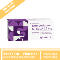 Thuốc Domperidone STELLA 10 mg hỗ trợ tiêu hóa (10 Vỉ x 10 Viên)
