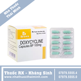 Thuốc Doxycycline 100mg - hỗ trợ điều trị bệnh Brucella (10 vỉ x 10 viên)