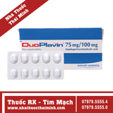 Thuốc DuoPlavin 75mg/100mg - Phòng và trị huyết khối (3 vỉ x 10 viên)