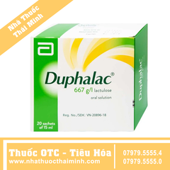 Thuốc Duphalac Abbott hỗ trợ điều trị táo bón, bệnh lý não do gan (20 gói x 15ml)