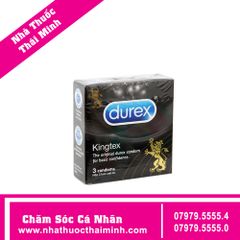 BAO CAO SU DUREX KINGTEX ÔM SÁT, VỪA VẶN MANG ĐẾN CẢM GIÁC TỰ NHIÊN [HỘP 3 CÁI]