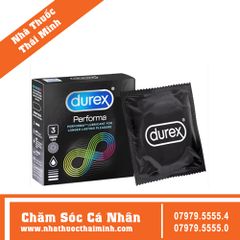 BAO CAO SU DUREX PERFORMA CÓ GEL BÔI TRƠN GIÚP KÉP DÀI THỜI GIAN [ HỘP 3 CÁI ]