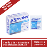 Viên đặt trực tràng Efferalgan 150mg - Hạ sốt cho trẻ từ 10-15kg (2 vỉ x 5 viên)