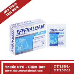 Thuốc Efferalgan 150mg Upsa SAS hạ sốt, giảm đau ở trẻ em (12 gói)