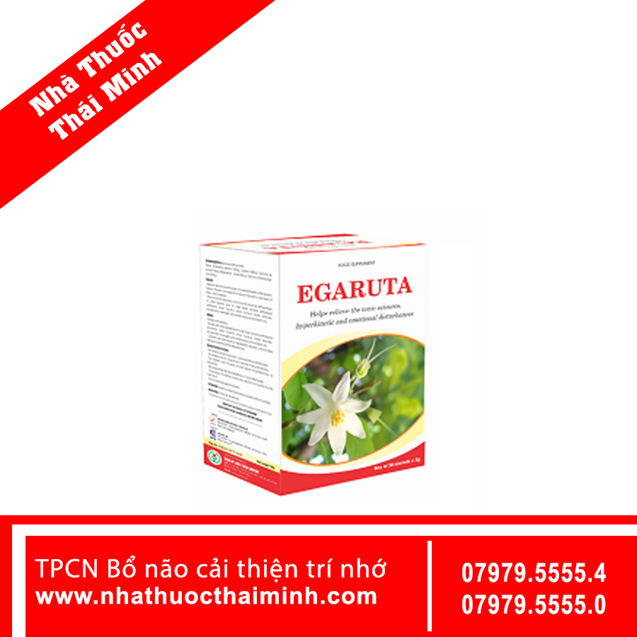 Cốm Egaruta Hồng Bàng hỗ trợ điều trị bệnh tăng động, động kinh (30 gói)