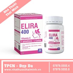 ELIRA 400 (Hộp 30 viên) - Hỗ Trợ Làm Đẹp Da, Sáng Da, Trắng Da