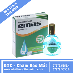 Thuốc nhỏ mắt Emas 1% HaNoi Pharma giảm chứng mỏi mắt (12ml)