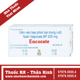 Thuốc Encorate 200mg - Điều trị bệnh động kinh (10 vỉ x 10 viên)