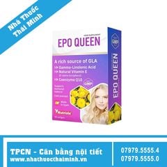 EPO QUEEN (Hộp 30 viên) - Viên Uống Bổ Sung Nội Tiết Tố Nữ, Giúp Đẹp Da, Cải Thiện Thời Kỳ Tiền Mãn Kinh