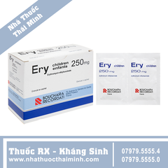 Thuốc cốm Ery Children Enfants 250mg - hỗ trợ điều trị nhiễm khuẩn (24 gói)