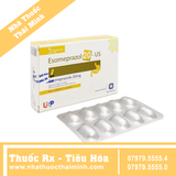 Thuốc Esomeprazol 20mg US - điều trị trào ngược dạ dày (3 vỉ x 10 viên)