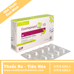 Thuốc Esomeprazol 40mg US - điều trị trào ngược dạ dày (3 vỉ x 10 viên)