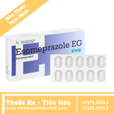 Thuốc Esomeprazole EG 40mg - điều trị bệnh ngược dạ dày (20 viên)