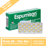 Thuốc Espumisan 40mg điều trị đầy hơi, chướng bụng (2 vỉ x 25 viên)