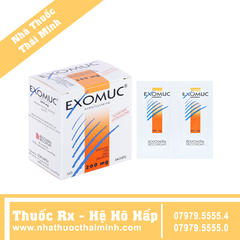 Thuốc Exomuc 200mg - Điều trị rối loạn chất tiết phế quản (30 gói)