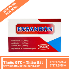 Thuốc Exsanron - Bổ sung vitamin B12 (2 vỉ x 30 viên)