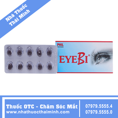 Thuốc Eyebi - Cải thiện thị lực, hỗ trợ trị bệnh lý về mắt (3 vỉ x 10 viên)