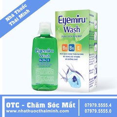 Dung dịch rửa mắt Eyemiru Wash Nitto Medic rửa sạch bụi bẩn (500ml)