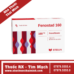 Thuốc Fenostad 160 - điều trị rối loạn mỡ máu (3 vỉ x 10 viên)