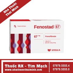 Thuốc Fenostad 67mg - điều trị tăng mỡ máu (6 vỉ x 10 viên)