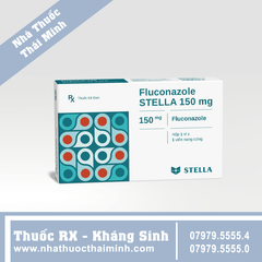 Thuốc Fluconazole Stella 150mg - điều trị viêm màng não, nhiễm nấm Candida (Hộp 1 viên)