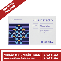 Thuốc Fluzinstad 5 - Trị dự phòng cơn đau nửa đầu (10 vỉ x 10 viên)