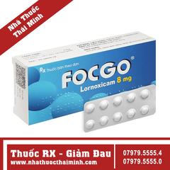 Thuốc Focgo 8mg - giúp giảm đau, kháng viêm (3 vỉ x 10 viên)