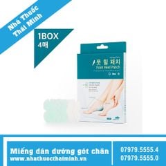 FOOT HEEL PATCH (HỘP 4 MIẾNG DÁN) - Miếng Dán Dưỡng Gót Chân