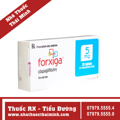 Thuốc Forxiga 5mg - Điều trị đái tháo đường type 2 (2 vỉ x 14 viên)