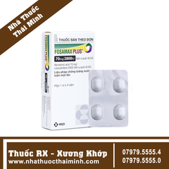 Thuốc Fosamax Plus 70mg/2800IU - Điều trị và phòng loãng xương (1 vỉ x 4 viên)