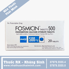 Thuốc Fosmicin 500mg - điều trị các chứng nhiễm khuẩn (2 vỉ x 10 viên)