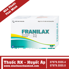 Thuốc Franilax 50mg/20mg Đạt Vi Phú ngăn chặn sự tích tụ nước trong cơ thể (30 viên)