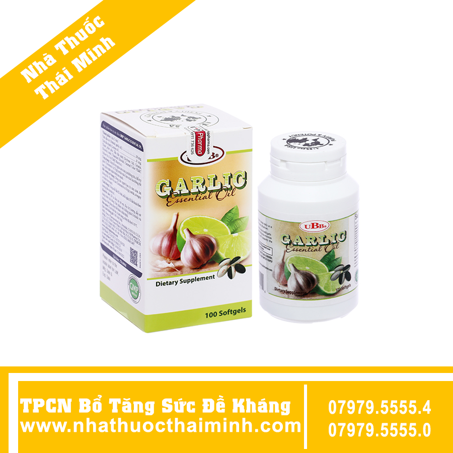 Viên tinh dầu tỏi Garlic Essential Oil UBB tăng đề kháng