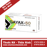 Thuốc Gayax-50 - Điều trị bệnh tâm thần phân liệt (10 vỉ x 10 viên)