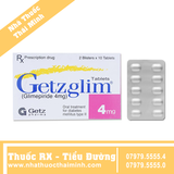 Thuốc Getzglim 4mg - điều trị đái tháo đường type 2 (2 vỉ x 10 viên)